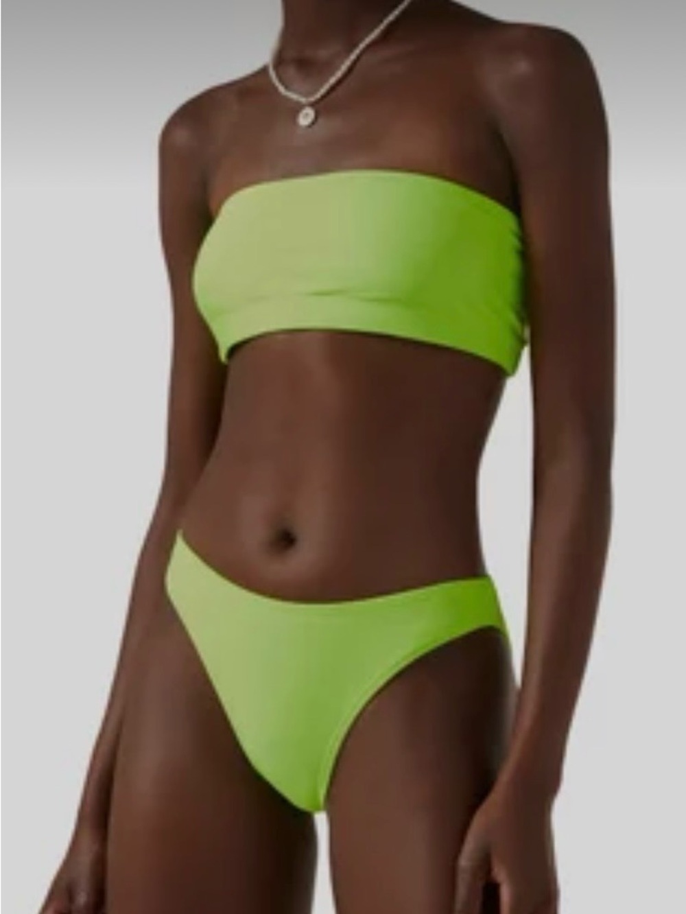 Good American NWT Chartreuse Green Bikini Set Size 1 Small